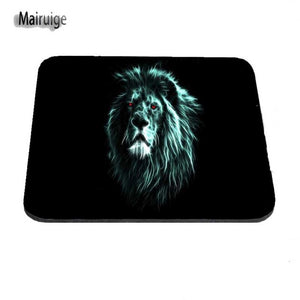 Hot 2017 Low High Quality Glowing Lion Art And Tiger Pattern Durable Mini Optics Computer Rectangular Game and Office Mouse Pad