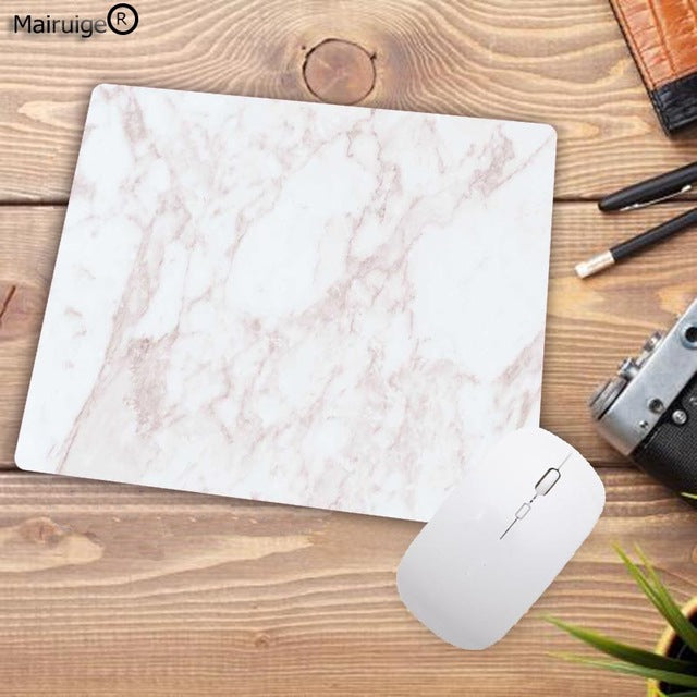 Mairuige Promotion Russia White Pink Gold Marble Gaming Office Mice  Mouse pad PC Computer mat Size for 180x220x2mm Mousepad