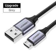 Charger l&#39;image dans la galerie, Ugreen Micro USB Cable 2.4A Nylon Fast Charge USB Data Cable for Samsung Xiaomi LG Tablet Android Mobile Phone USB Charging Cord