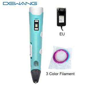 DEWANG 3d Magic Pen with LCD Display Screen Children DIY Creation Smart Pen for Birthday Gifts Lapiz 3d Printing Pen Stylo