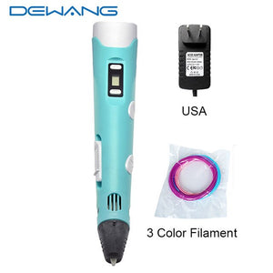 DEWANG 3d Magic Pen with LCD Display Screen Children DIY Creation Smart Pen for Birthday Gifts Lapiz 3d Printing Pen Stylo