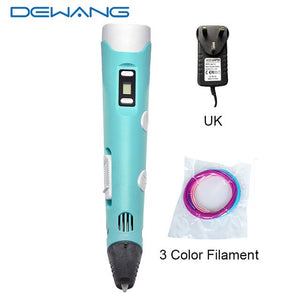 DEWANG 3d Magic Pen with LCD Display Screen Children DIY Creation Smart Pen for Birthday Gifts Lapiz 3d Printing Pen Stylo