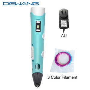 DEWANG 3d Magic Pen with LCD Display Screen Children DIY Creation Smart Pen for Birthday Gifts Lapiz 3d Printing Pen Stylo