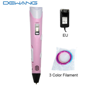 DEWANG 3d Magic Pen with LCD Display Screen Children DIY Creation Smart Pen for Birthday Gifts Lapiz 3d Printing Pen Stylo