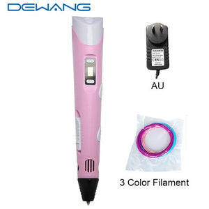 DEWANG 3d Magic Pen with LCD Display Screen Children DIY Creation Smart Pen for Birthday Gifts Lapiz 3d Printing Pen Stylo