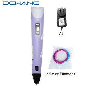 DEWANG 3d Magic Pen with LCD Display Screen Children DIY Creation Smart Pen for Birthday Gifts Lapiz 3d Printing Pen Stylo