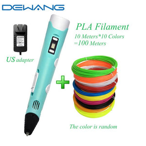 DEWANG 3d Magic Pen with LCD Display Screen Children DIY Creation Smart Pen for Birthday Gifts Lapiz 3d Printing Pen Stylo