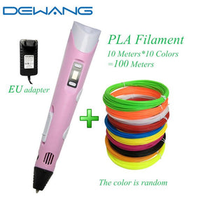 DEWANG 3d Magic Pen with LCD Display Screen Children DIY Creation Smart Pen for Birthday Gifts Lapiz 3d Printing Pen Stylo