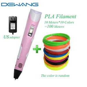 DEWANG 3d Magic Pen with LCD Display Screen Children DIY Creation Smart Pen for Birthday Gifts Lapiz 3d Printing Pen Stylo