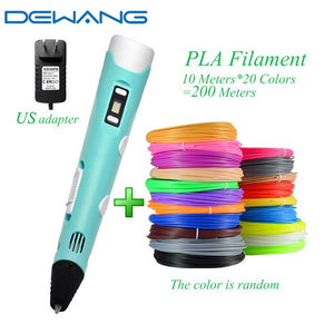 DEWANG 3d Magic Pen with LCD Display Screen Children DIY Creation Smart Pen for Birthday Gifts Lapiz 3d Printing Pen Stylo