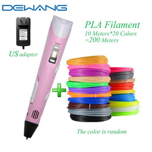 DEWANG 3d Magic Pen with LCD Display Screen Children DIY Creation Smart Pen for Birthday Gifts Lapiz 3d Printing Pen Stylo