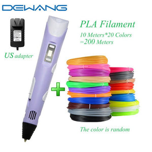 DEWANG 3d Magic Pen with LCD Display Screen Children DIY Creation Smart Pen for Birthday Gifts Lapiz 3d Printing Pen Stylo