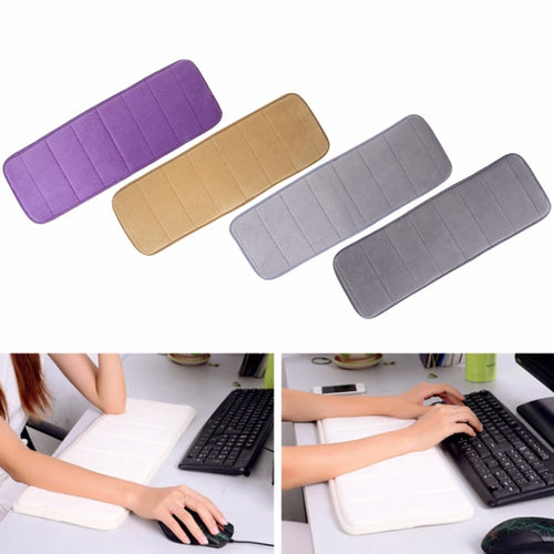 New Ultra Memory Cotton Keyboard Pad Soft Sweat-absorbent Anti-slip Wrist Elbow Mat Pad for Office Desktop Computer Table C26